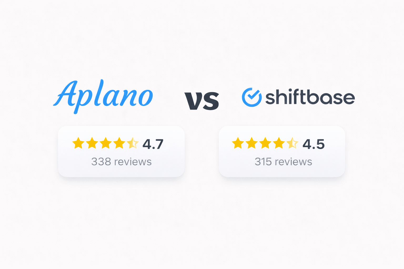 Aplano vs. Shiftbase Vergleich