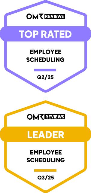 OMR Reviews Auszeichnungen für Aplano: Top Rated Q2 2025 und Leader Q3 2025 im Bereich Employee Scheduling