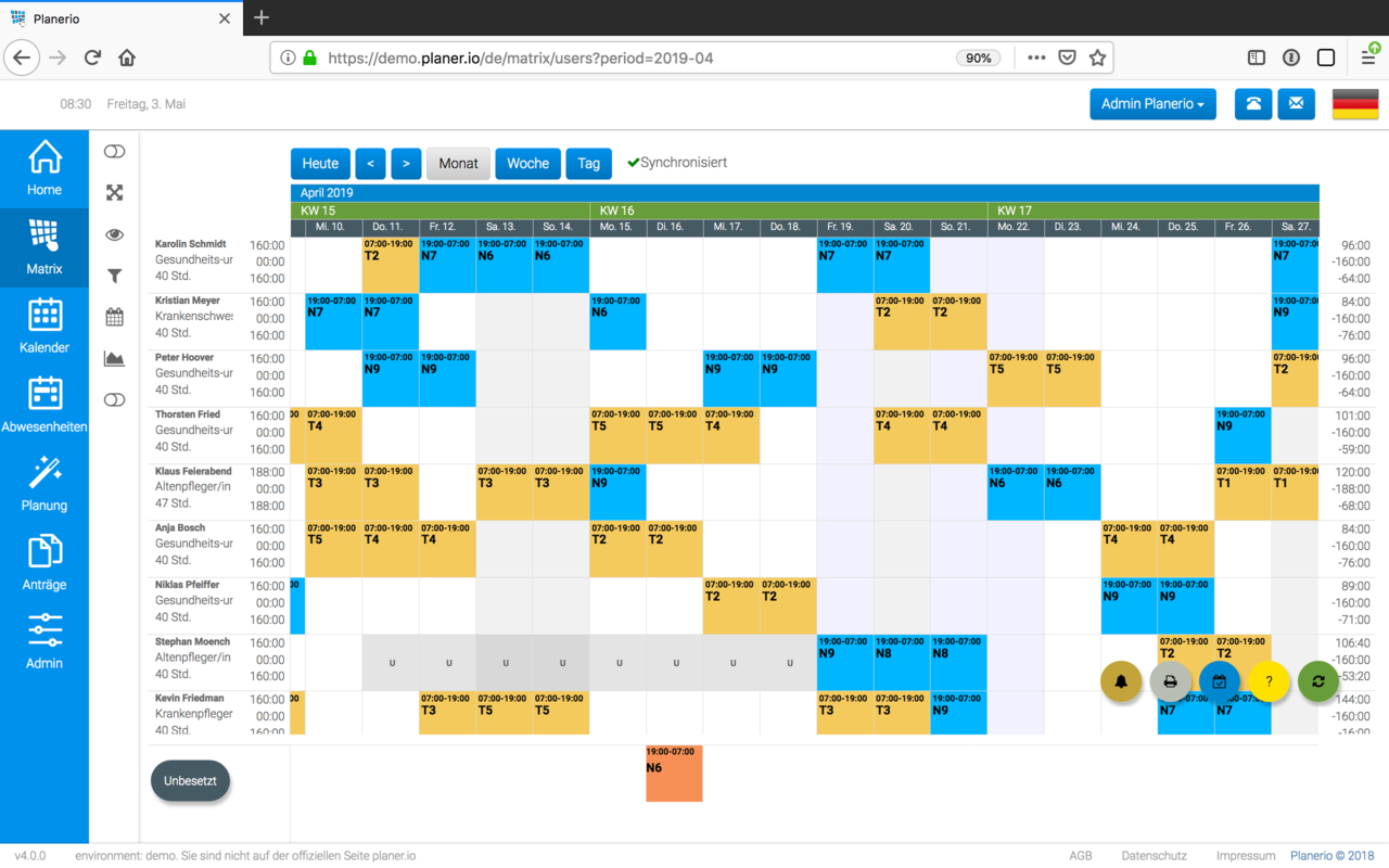 Planerio Screenshot