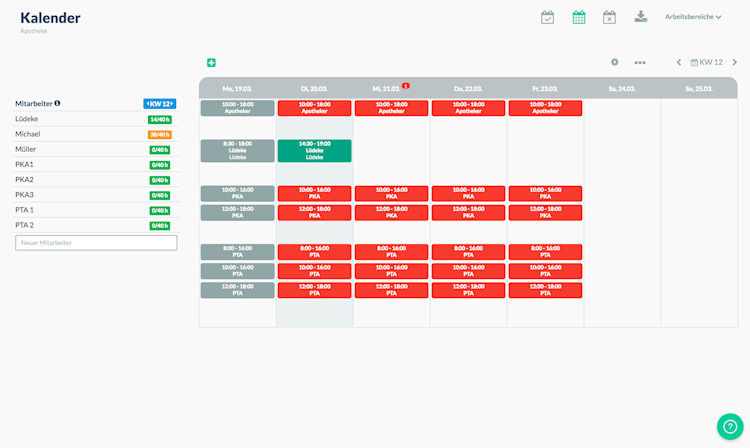 Papershift Screenshot